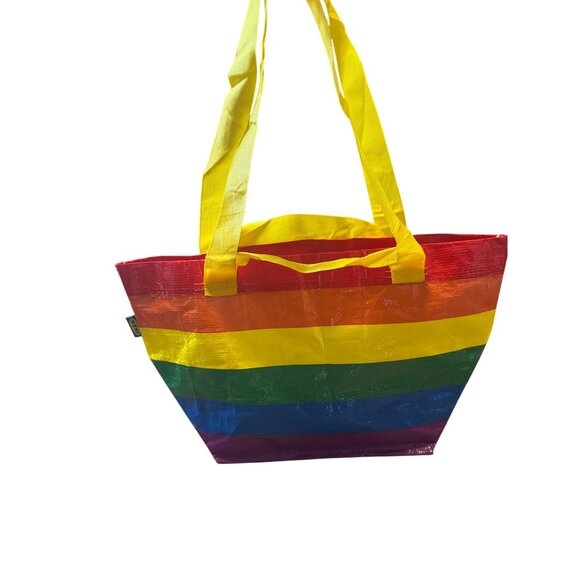 $5 WHEN BUNDLED IKEA Small Rainbow Color Reusable Shopping Tote Bag - Picture 5 of 9